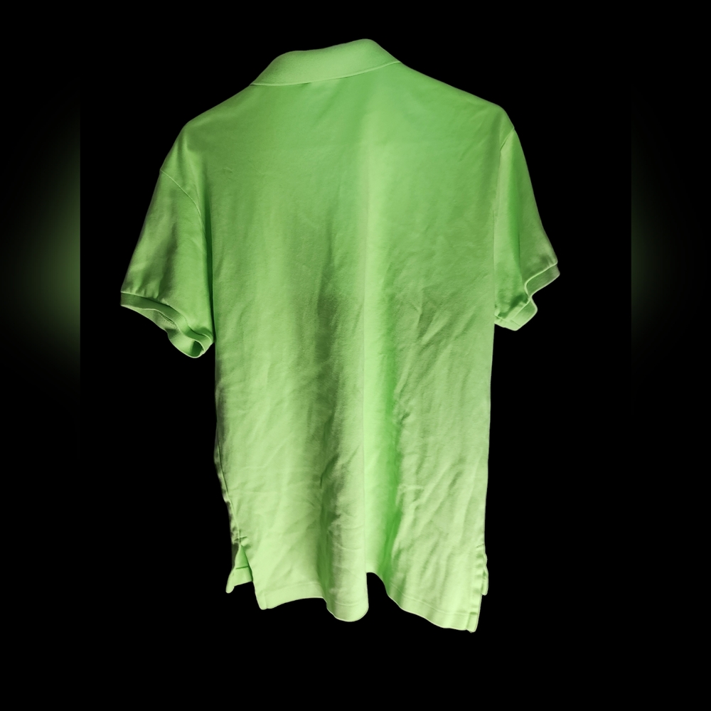 Mens Ralph Lauren Polo Size Medium  Green with Pink Pony .EUC - Picture 2 of 3